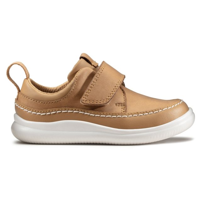 Clarks Crest Ember Toddler Tan Leather 26146430 Boys Shoes Humphries Shoes