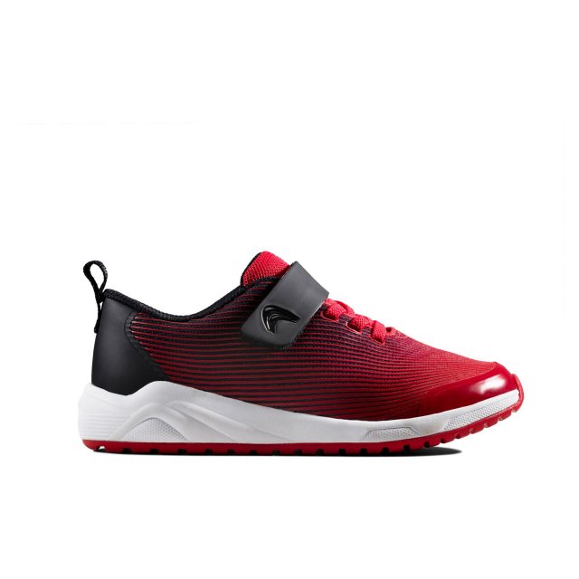 Clarks Aeon Pace Kid Red 26143795 Boys Trainers Humphries Shoes