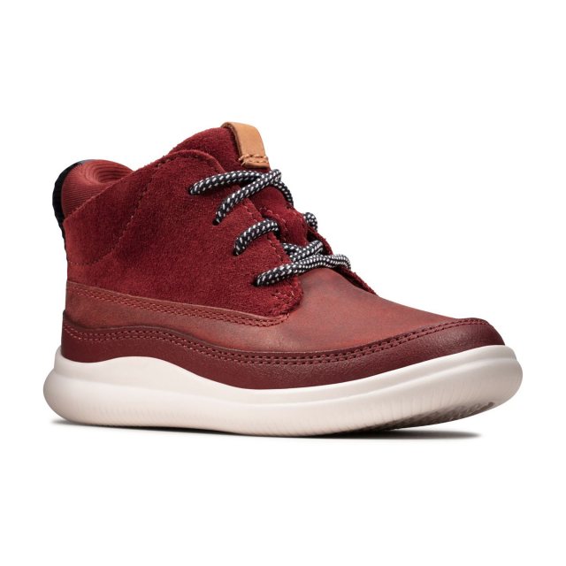 Clarks Crest Air Toddler Burgundy 