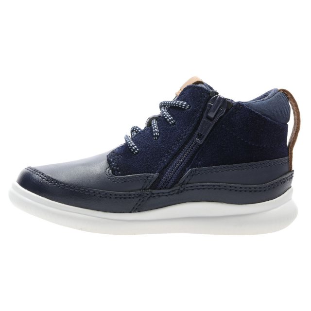 Clarks Crest Air Toddler Navy Leather 