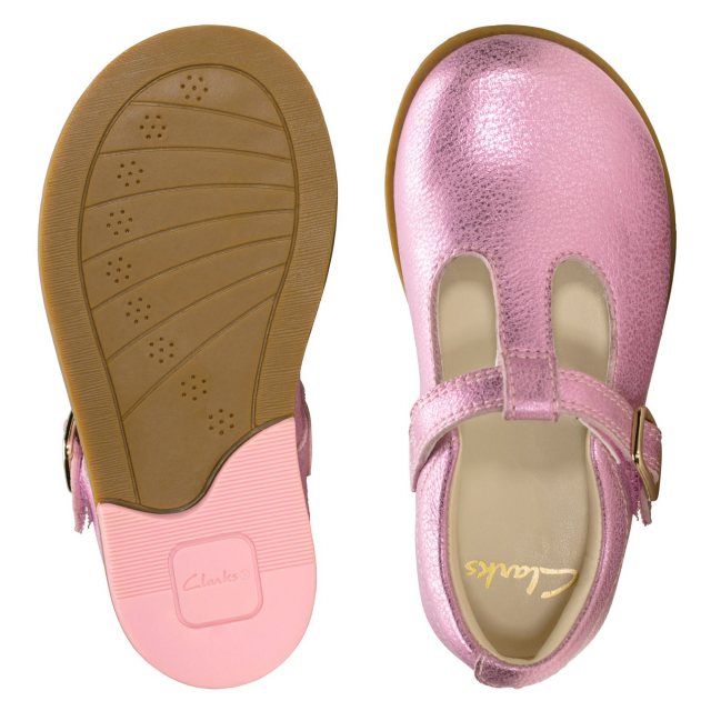 clarks drew shine pink