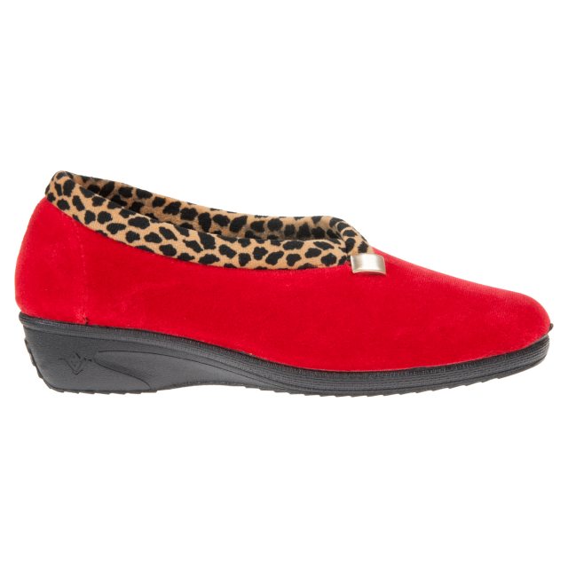 Lunar Paloma Red KLA055 - Full Slippers - Humphries Shoes