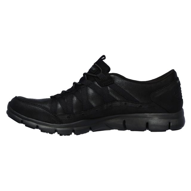 Skechers Gratis Fine Taste Black 23356 BBK Womens Trainers Humphries Shoes
