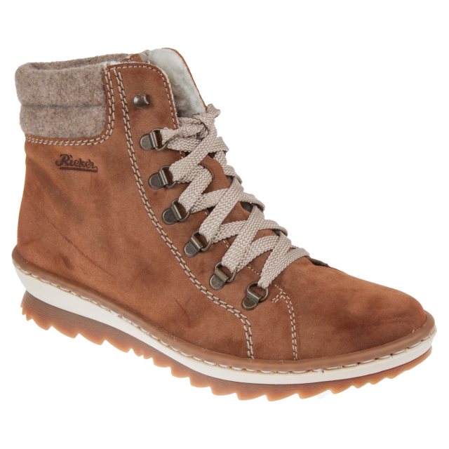 Rieker Felicitas Plain Brown Z8610 24 Ankle Boots Humphries Shoes