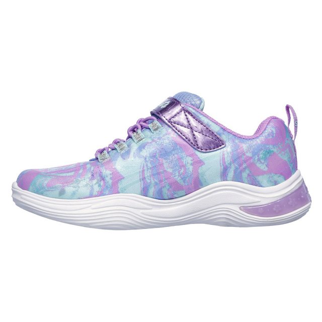 Skechers S Lights Power Petals Flowerspark Lavender Multi 20203L LVMT Girls Trainers Humphries Shoes