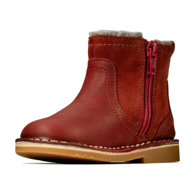 Kapel Rationalisering hele Clarks Comet Frost Toddler Dark Red 26143854 - Girls Boots - Humphries Shoes