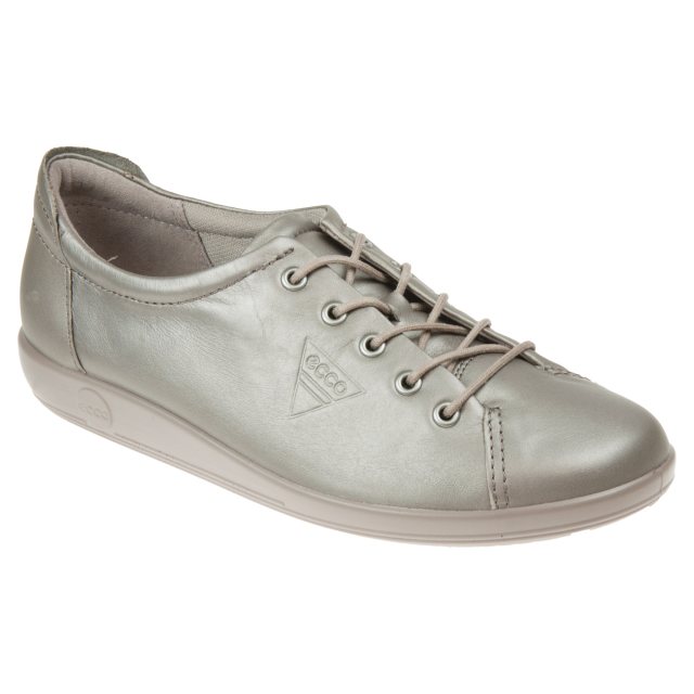 Ecco Soft 2.0 Lace Stone Metallic 206503 51147 - Everyday Shoes ...