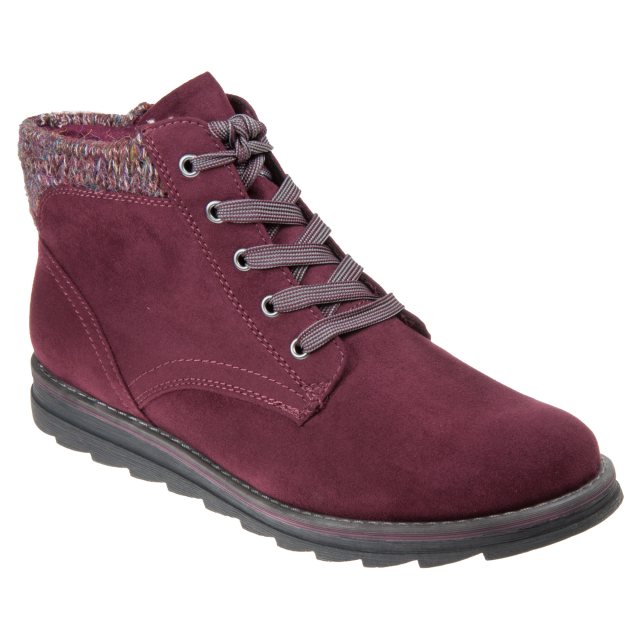 Marco tozzi bordeaux ankle boots sale