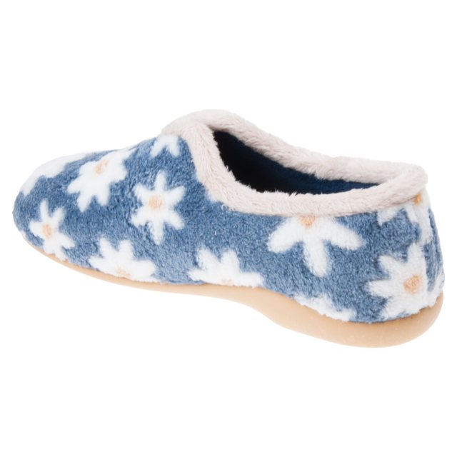 Lunar Daisy Blue KLA 021 - Full Slippers - Humphries Shoes