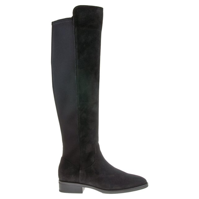 Clarks Pure Caddy Black Suede 26143540 - Over the Knee Boots ...