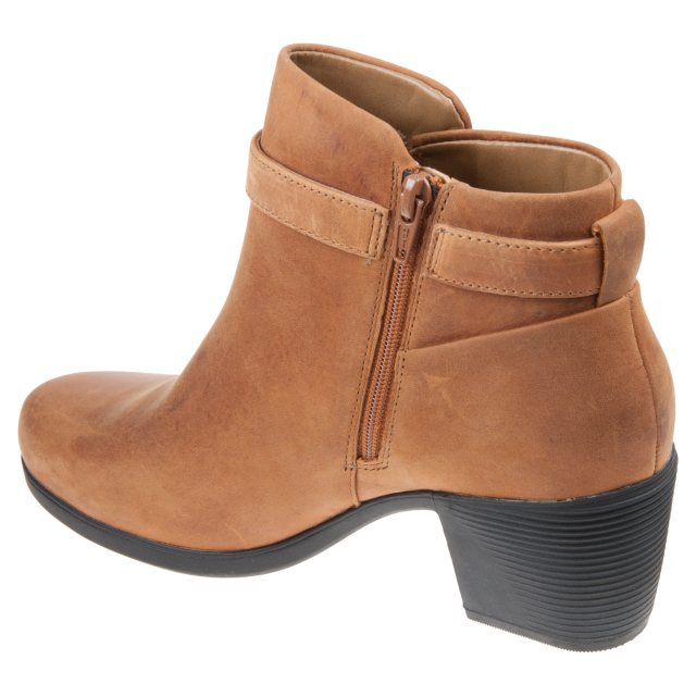 Sin aliento Dedicación cliente Clarks Un Lindel Lo Dark Tan Oily 26145191 - Ankle Boots - Humphries Shoes