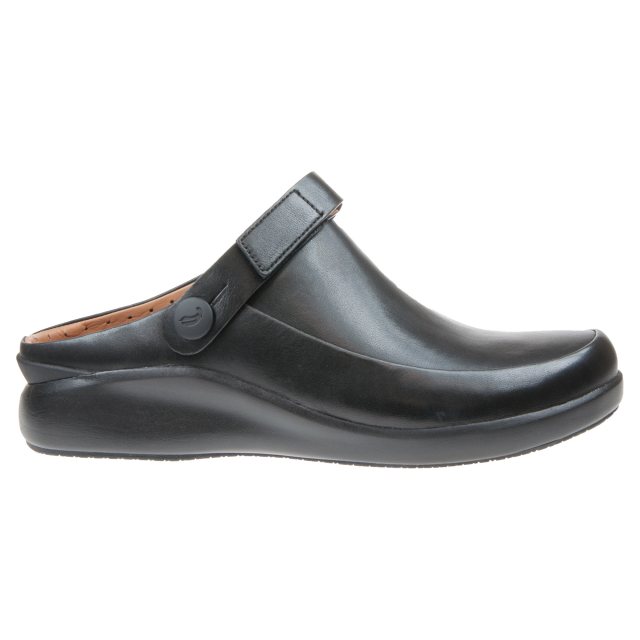 Clarks Un Loop 2 Strap Black Leather 26144974 - Everyday Shoes ...