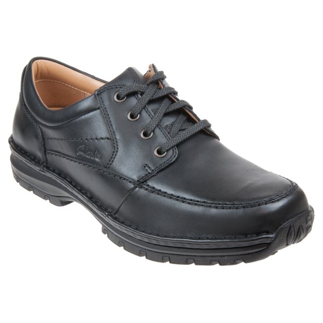 Clarks Sidmouth Mile Black Leather 