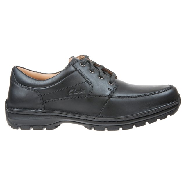 Clarks Sidmouth Mile Black Leather 