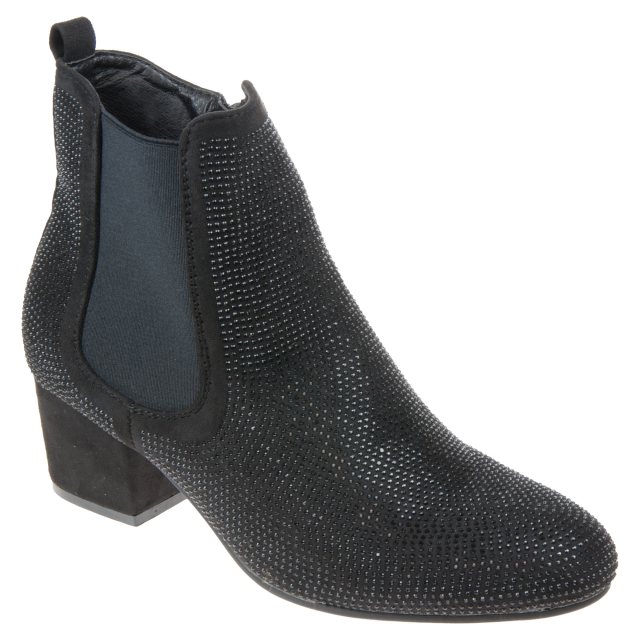 Black diamante chelsea boots deals