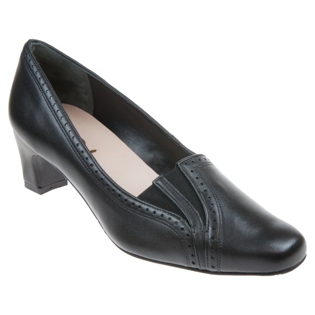 Van Dal Winona Black / Elastic 1600120 - Court Shoes - Humphries Shoes