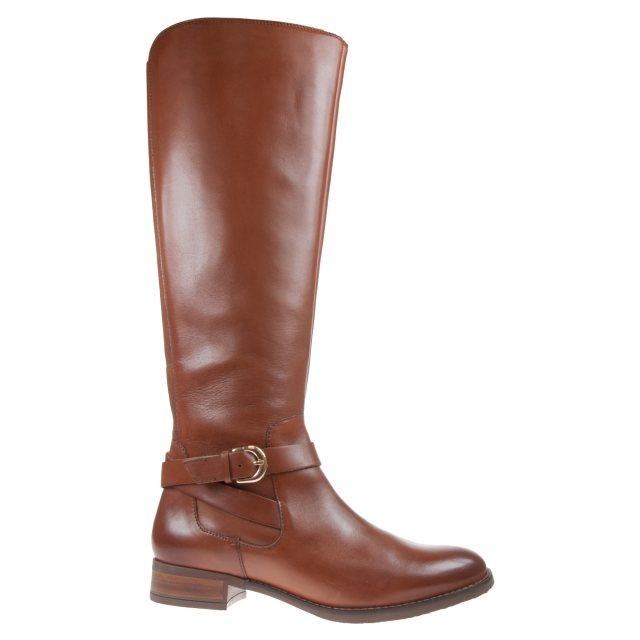 Clarks Netley Whirl Tan Leather 26144987 - Knee High Boots - Humphries ...