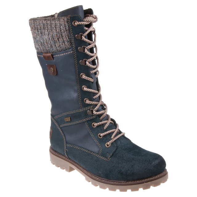 Rieker lace front mid calf boots hotsell