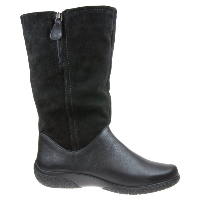 Hotter Matilda Black MALTLD1 - Calf Boots - Humphries Shoes