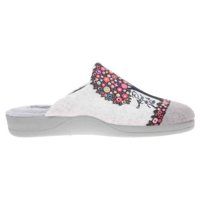 Womens Slippers Zapatillas Devalverde DeValverde 118 Grey 118 Mule