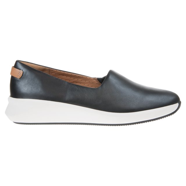 Clarks Un Rio Step Black Leather 26141283 - Everyday Shoes - Humphries Shoes