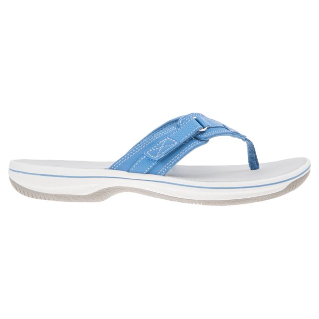 Clarks Brinkley Sea Blue 26148899 - Toe Post Sandals - Humphries Shoes