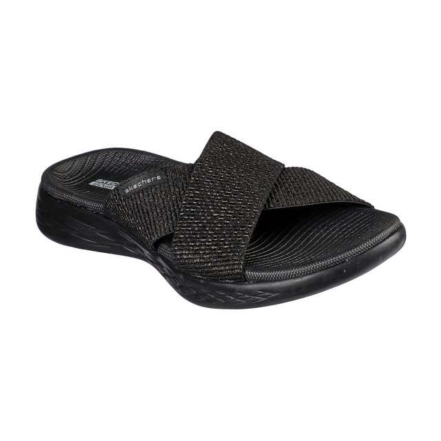 Skechers On the GO 600 - Glistening Black 16259 - Mule Sandals - Humphries Shoes