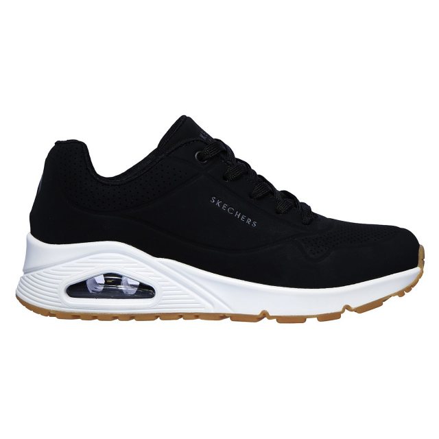 Skechers Uno - Stand on Air Black 73690 BLK - Womens Trainers ...
