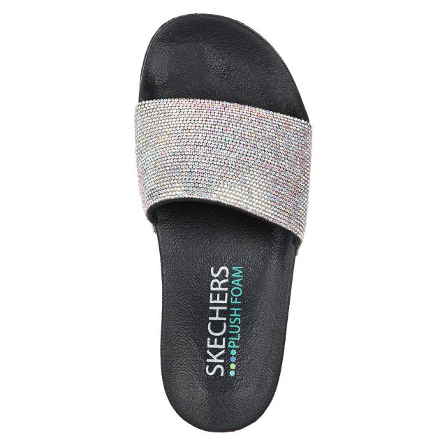 Skechers Pop Ups Stone Age Black 32369 BLK Mule Sandals Humphries Shoes