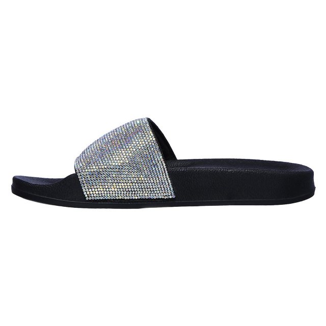Skechers Pop Ups Stone Age Black 32369 BLK Mule Sandals Humphries Shoes