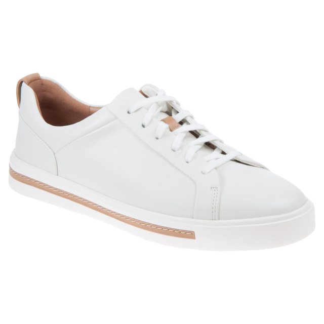 Clarks Un Maui Lace White Leather 26140168 - Everyday Shoes - Humphries ...