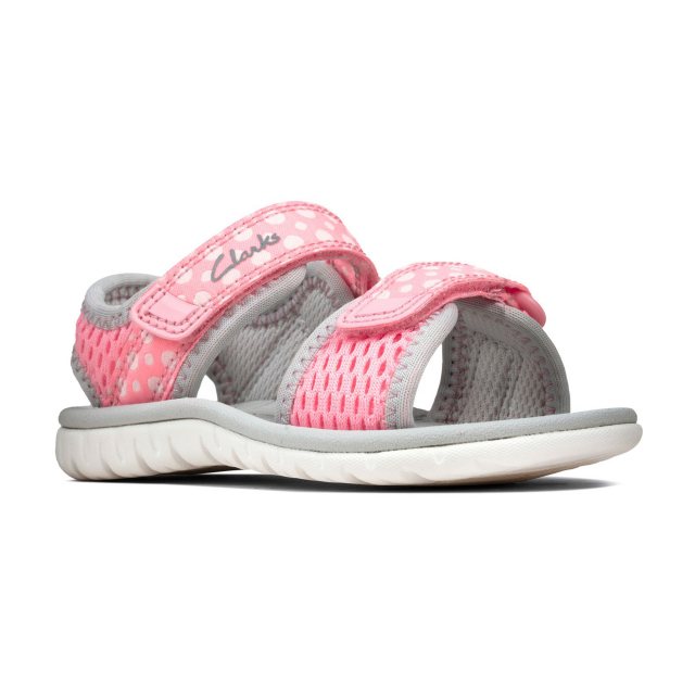 clarks sandals kids grey