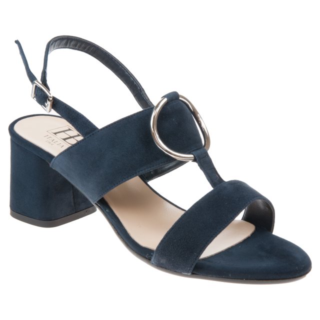 HB Shoes F1292 Navy Suede F1292 - Evening Sandals - Humphries Shoes