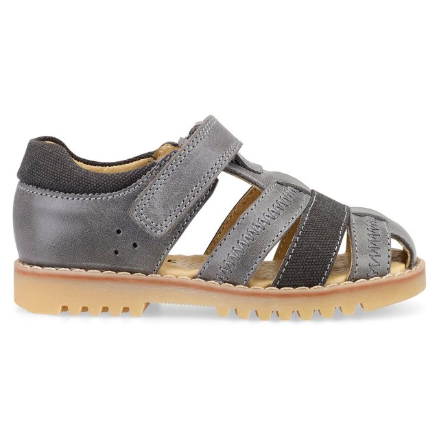 Start Rite Park Grey Leather 5193 5 Boys Sandals Humphries Shoes