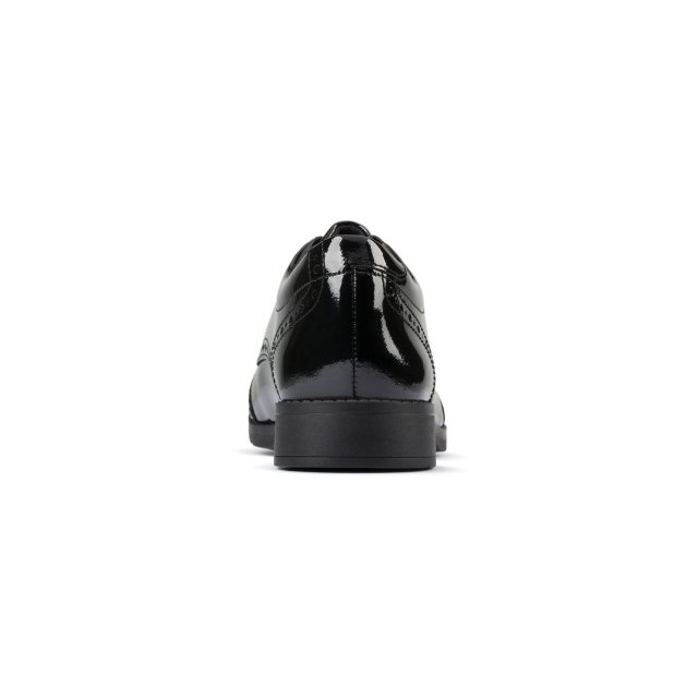 Clarks Aubrie Craft Youth Black Patent 
