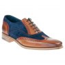 Antique Rosewood / Navy Suede