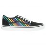 Black / Rainbow Checkerboard