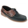 Navy Nubuck / Brown Waxy Leather