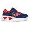 Navy/red