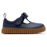 Navy Leather