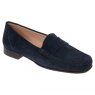 Navy Leather Sole